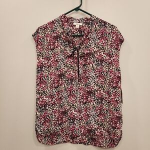 Bar III NWT  Floral Sleeveless Blouse Medium